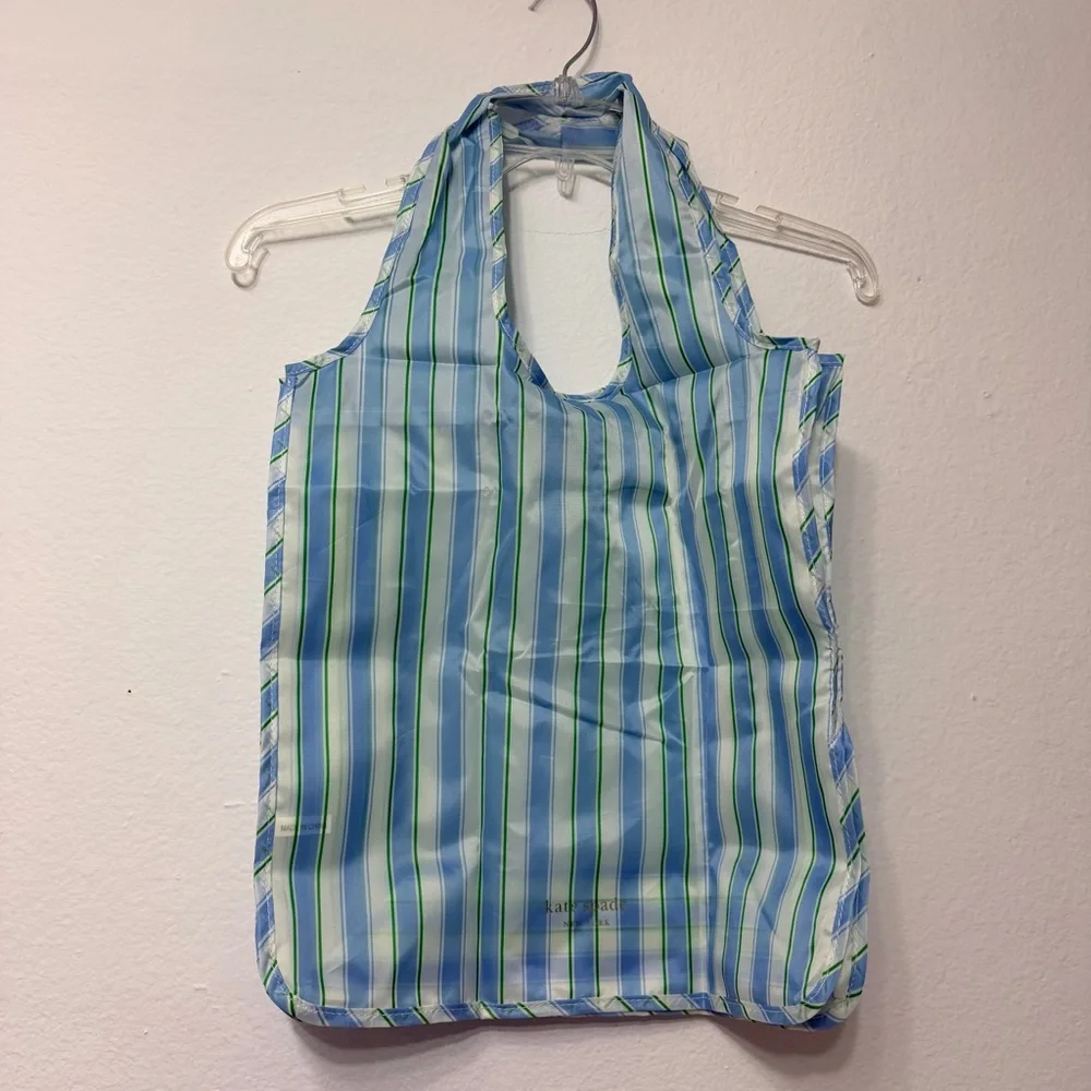 Kate‎ spade Striped Blue and Green Pouch and bag